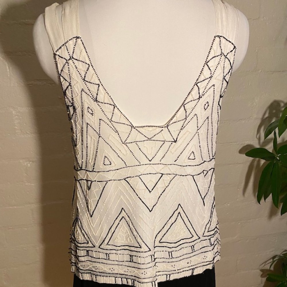 silk beaded top